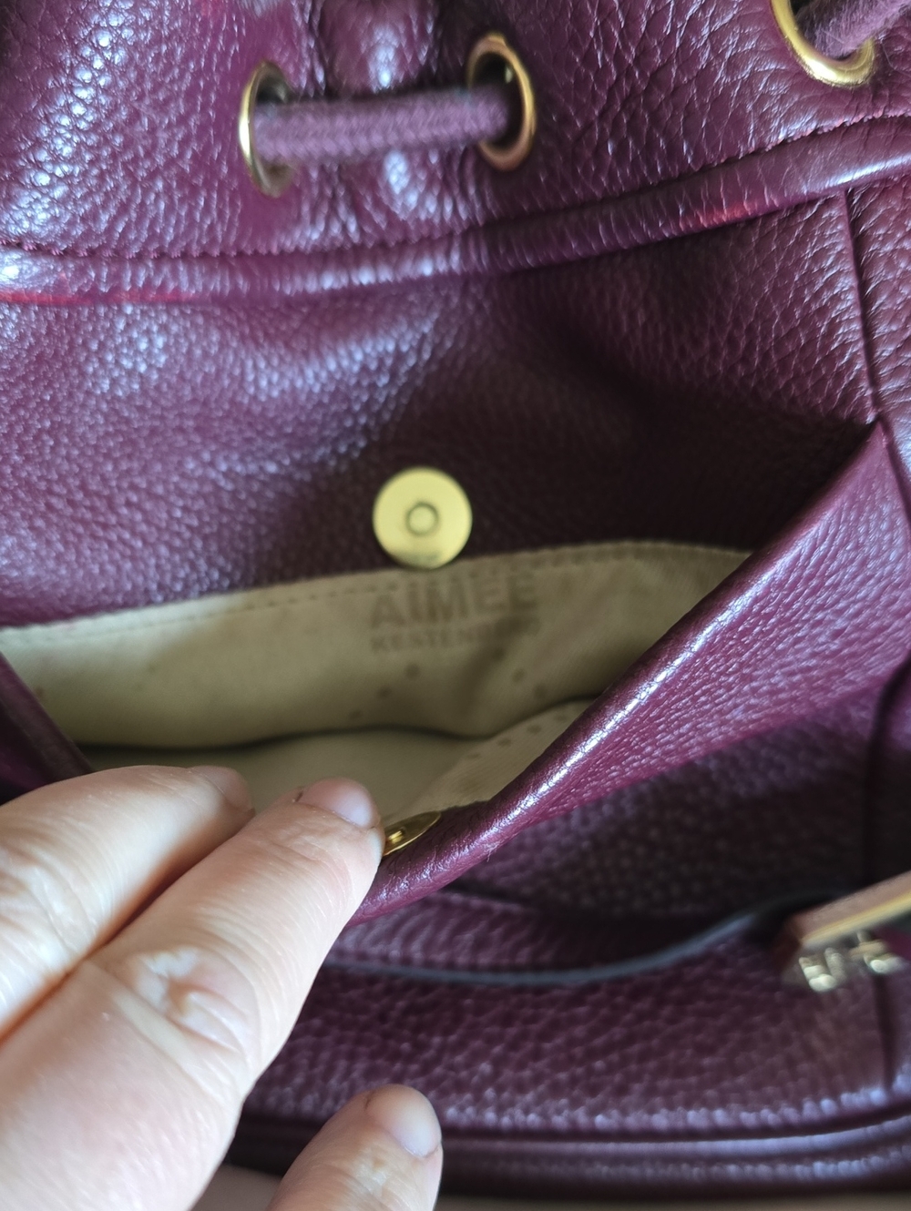 Aimee kestenberg burgundy Fringe Crossbody Bag - Picture 5 of 6